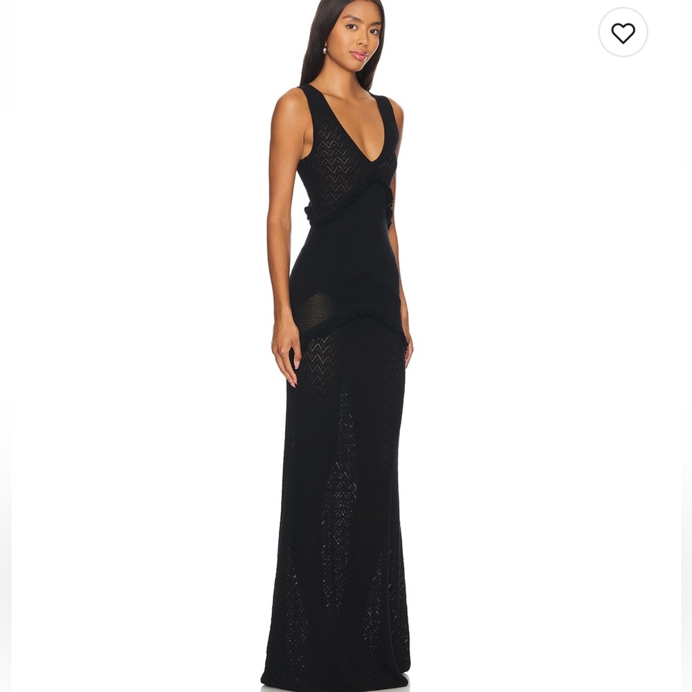 House of Harlow 1960 Mags Maxi Dress in Black - Picture 2 of 11